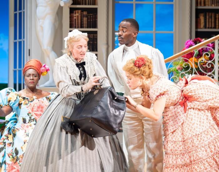 Image of actors in a production of The Importance of Being Earnest