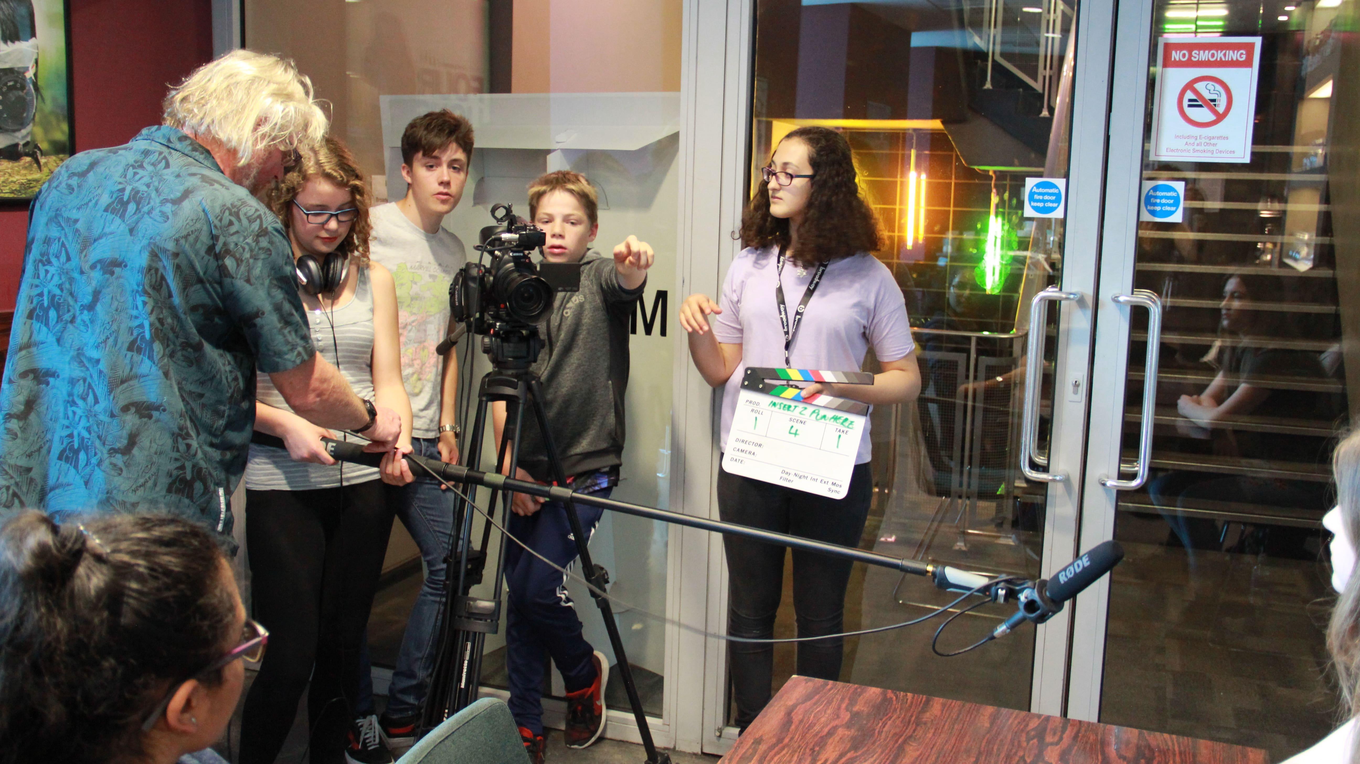 Into-film-using-boom-mic