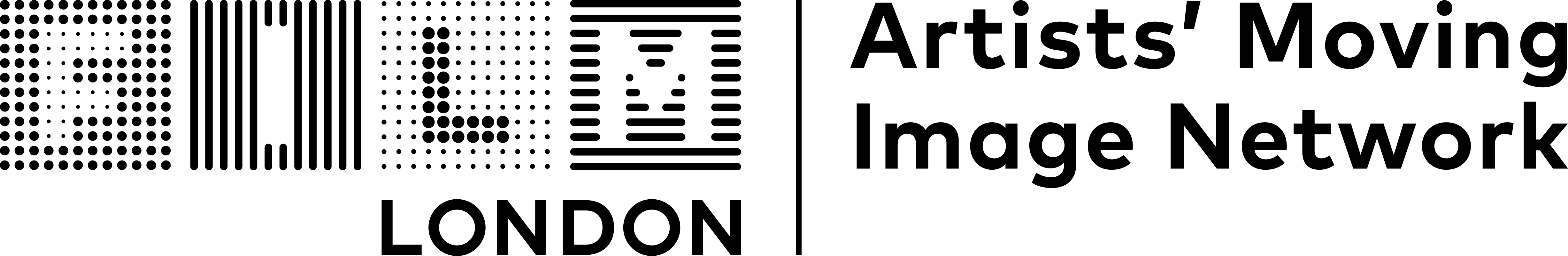 Flamin logo including Film London and Artists Moving Image Network