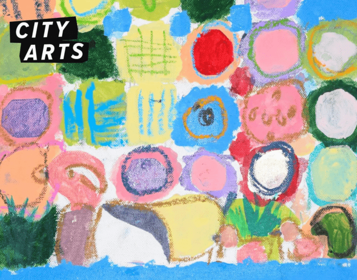 Multicoloured circular sketches by Kylie for My Art My Way